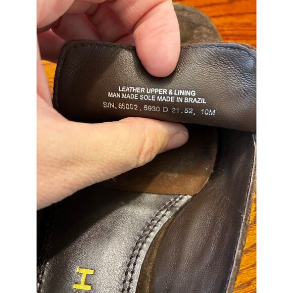 Tory Burch Georgia Mule Brown Suede Leather Slip On Women's Size 10 - Picture 9 of 9